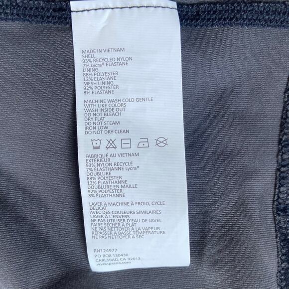 Prana Chakara Crop Top Women's XS Dark Iron Wild Adjustable Straps Racerback - Picture 8 of 10